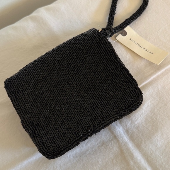 NWT Anthropologie Bow Beaded Wristlet - Picture 5 of 5